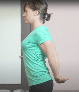 Standing one arm chest stretch - Video Guide